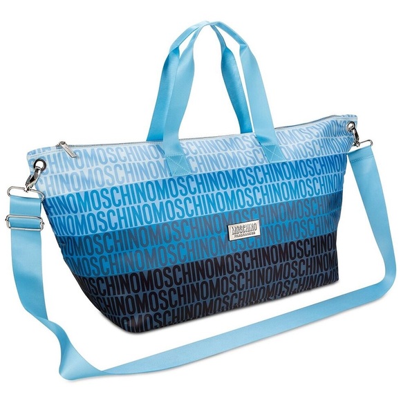 Moschino Handbags - MOSCHINO XL TRAVEL BAG BLUE OMBRE